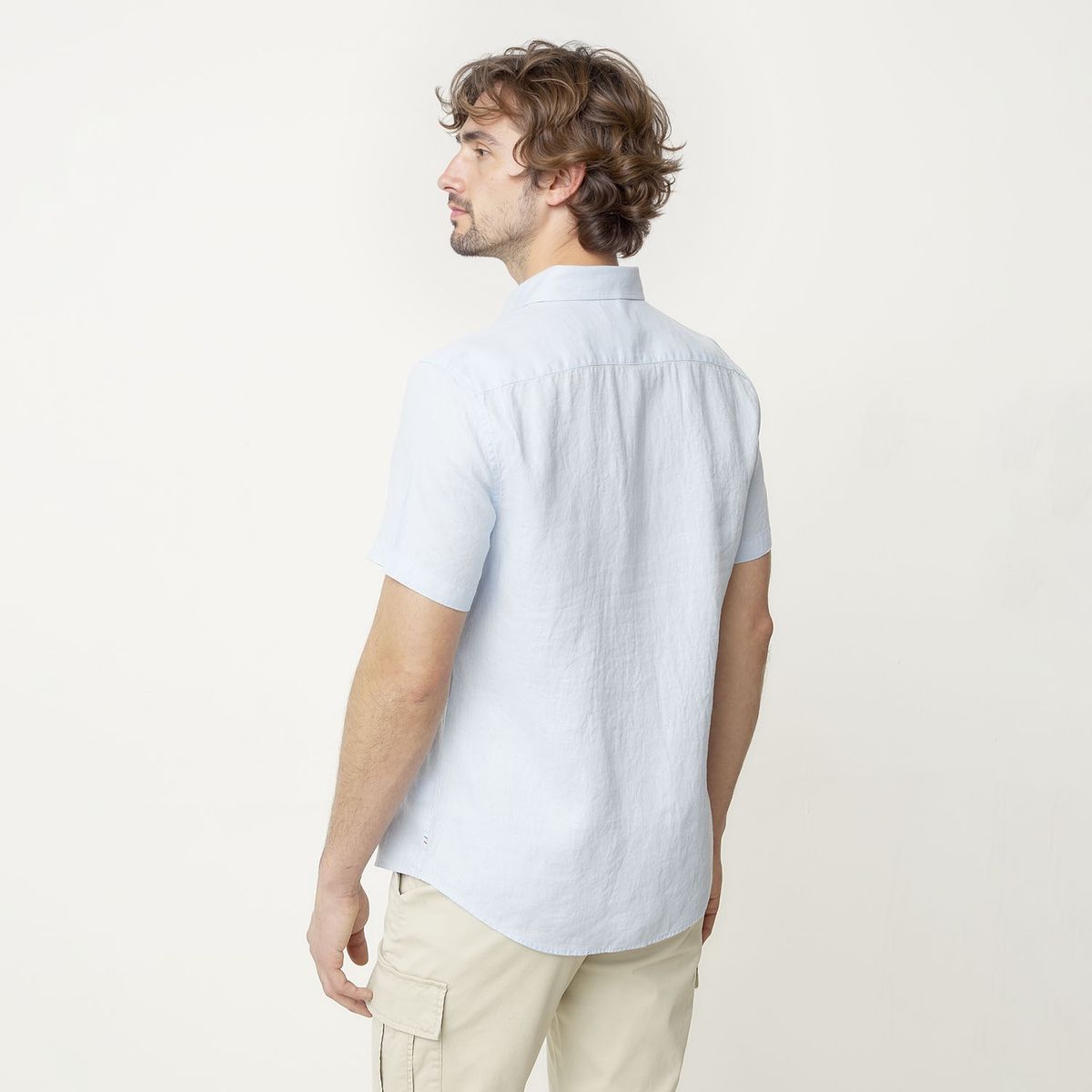 CASCAIS - Camisa Casual Lino Hombre Cascais