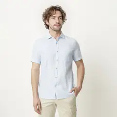 CASCAIS - Camisa Manga Larga Lino Hombre