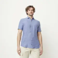 CASCAIS - Camisa Manga Larga Lino Hombre