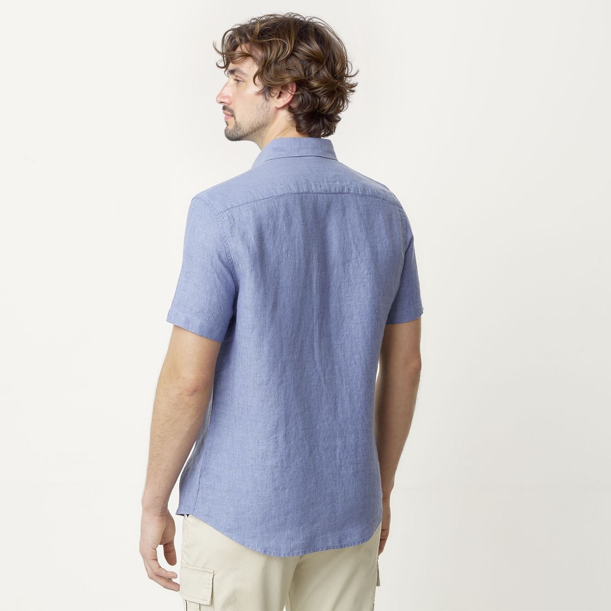 CASCAIS - Camisa Casual Lino Hombre Cascais