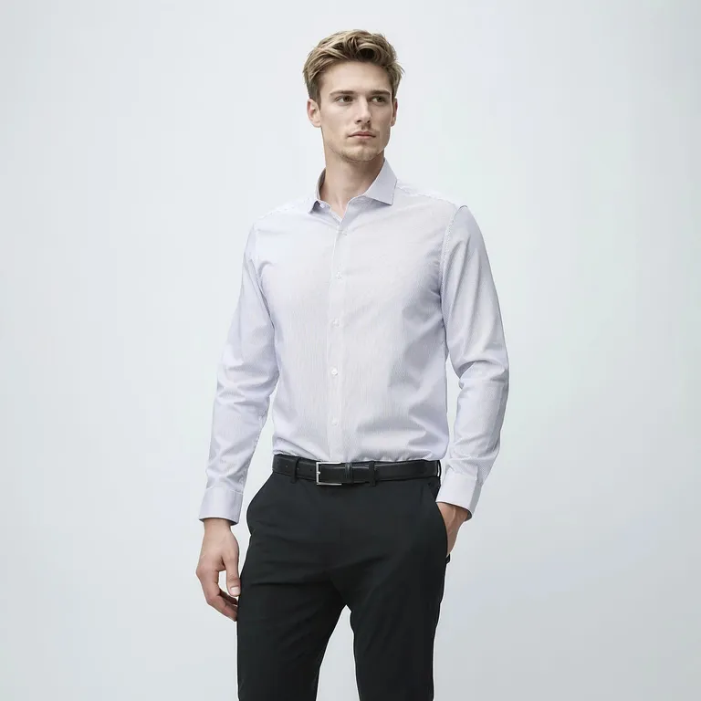 Camisa de Vestir Algodón Non Iron Wolf & Hank