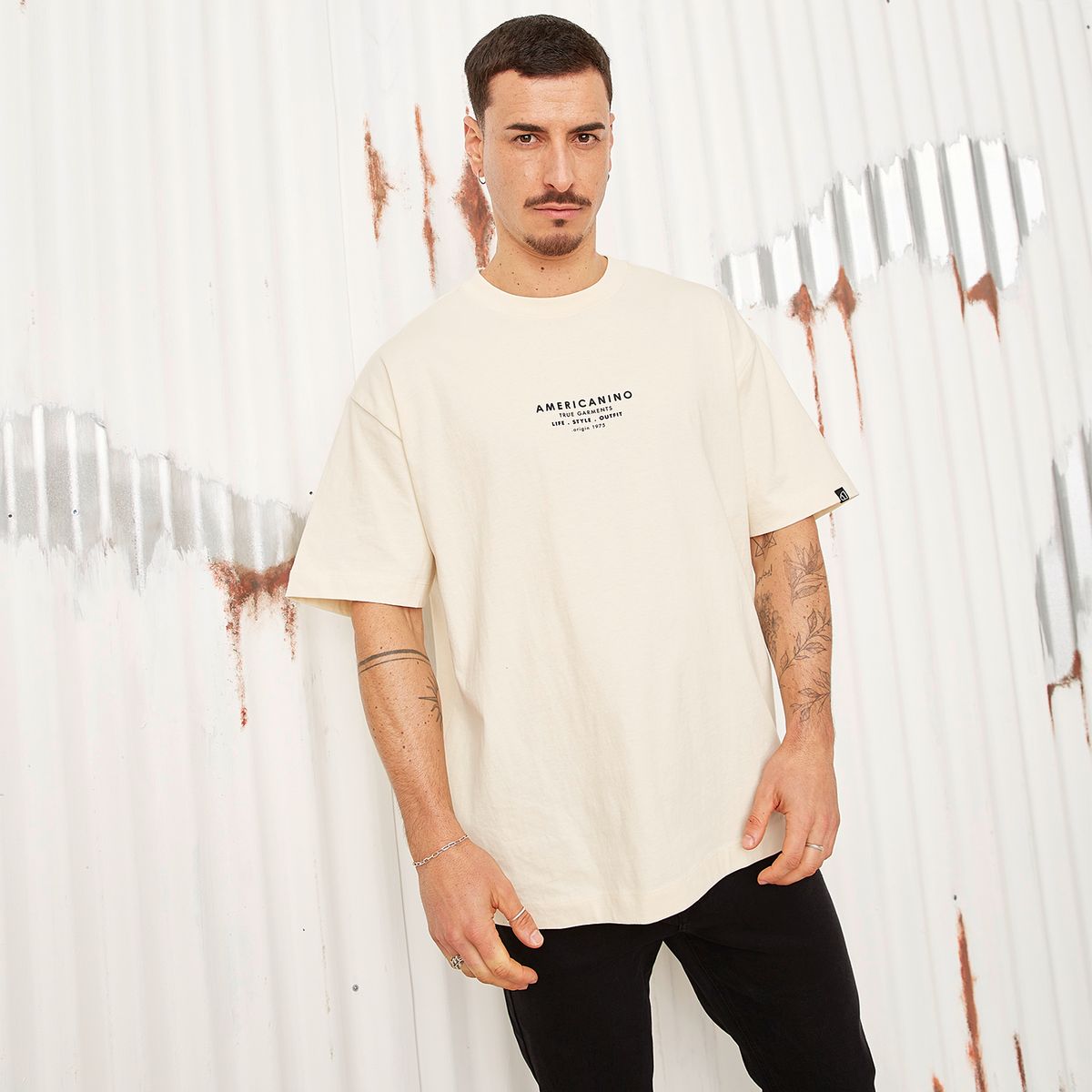 AMERICANINO - Polera Manga Corta Algodón Hombre Americanino