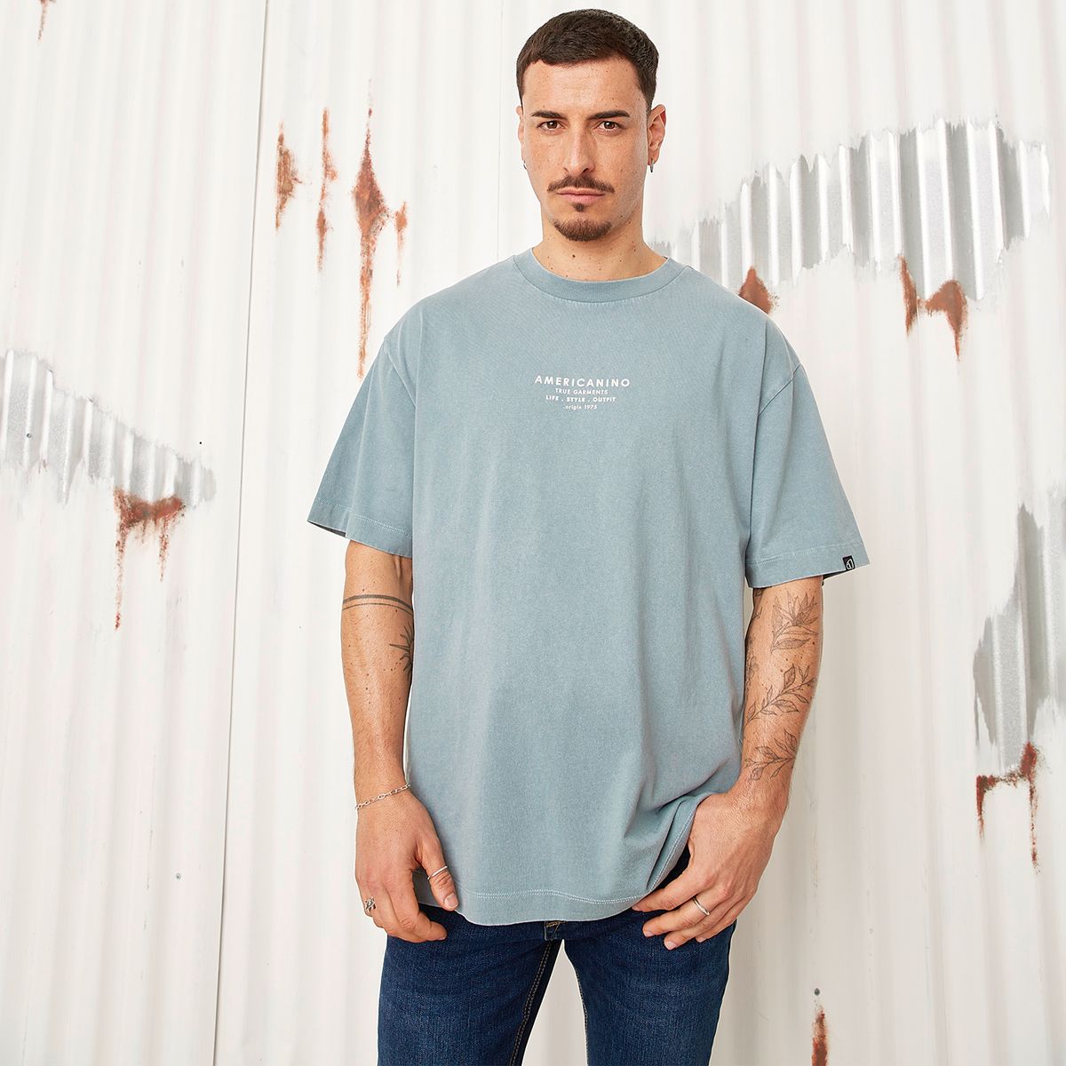 AMERICANINO - Polera Manga Corta Algodón Hombre Americanino