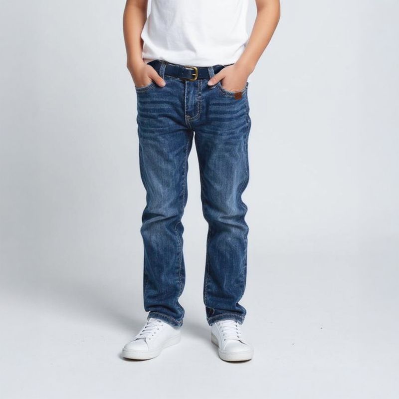 CONIGLIO - Jeans Con Cinturón Niño Coniglio