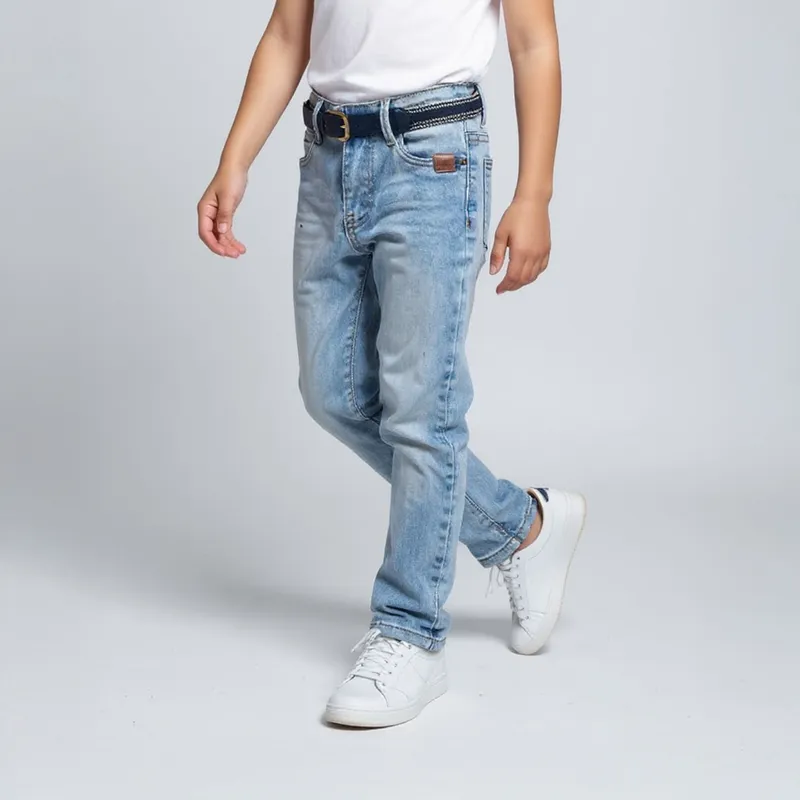CONIGLIO - Jeans Con Cinturón Niño Coniglio