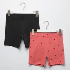 ELEVEN - Pack 2 Calzas Cortas Algodón Niña