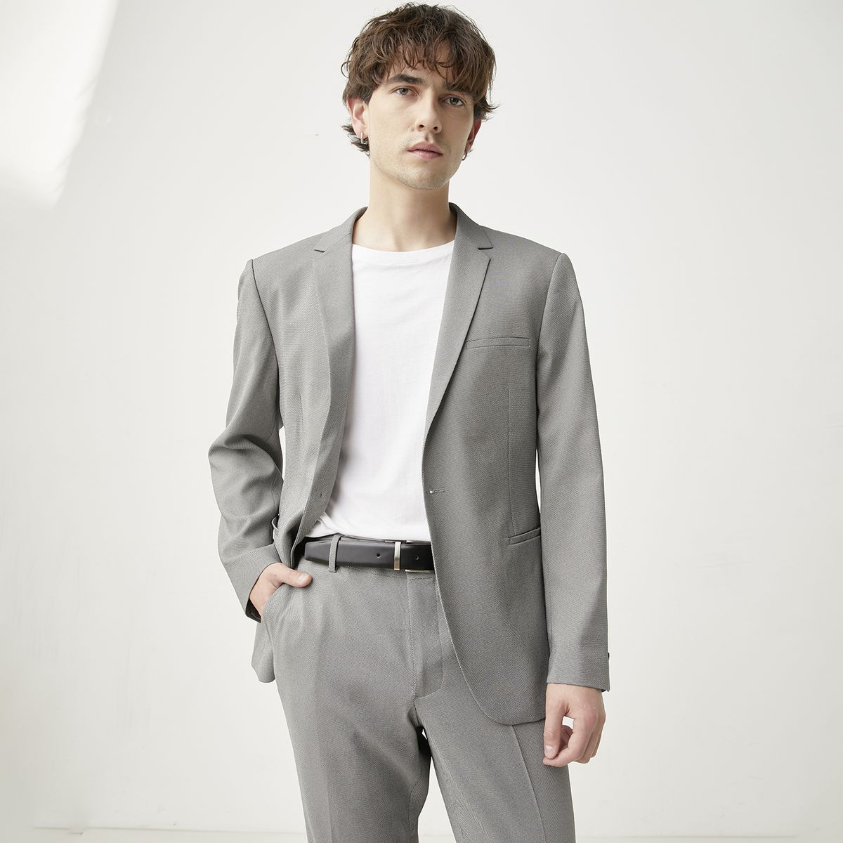 BASEMENT - Traje Completo Suit Text Hombre Basement