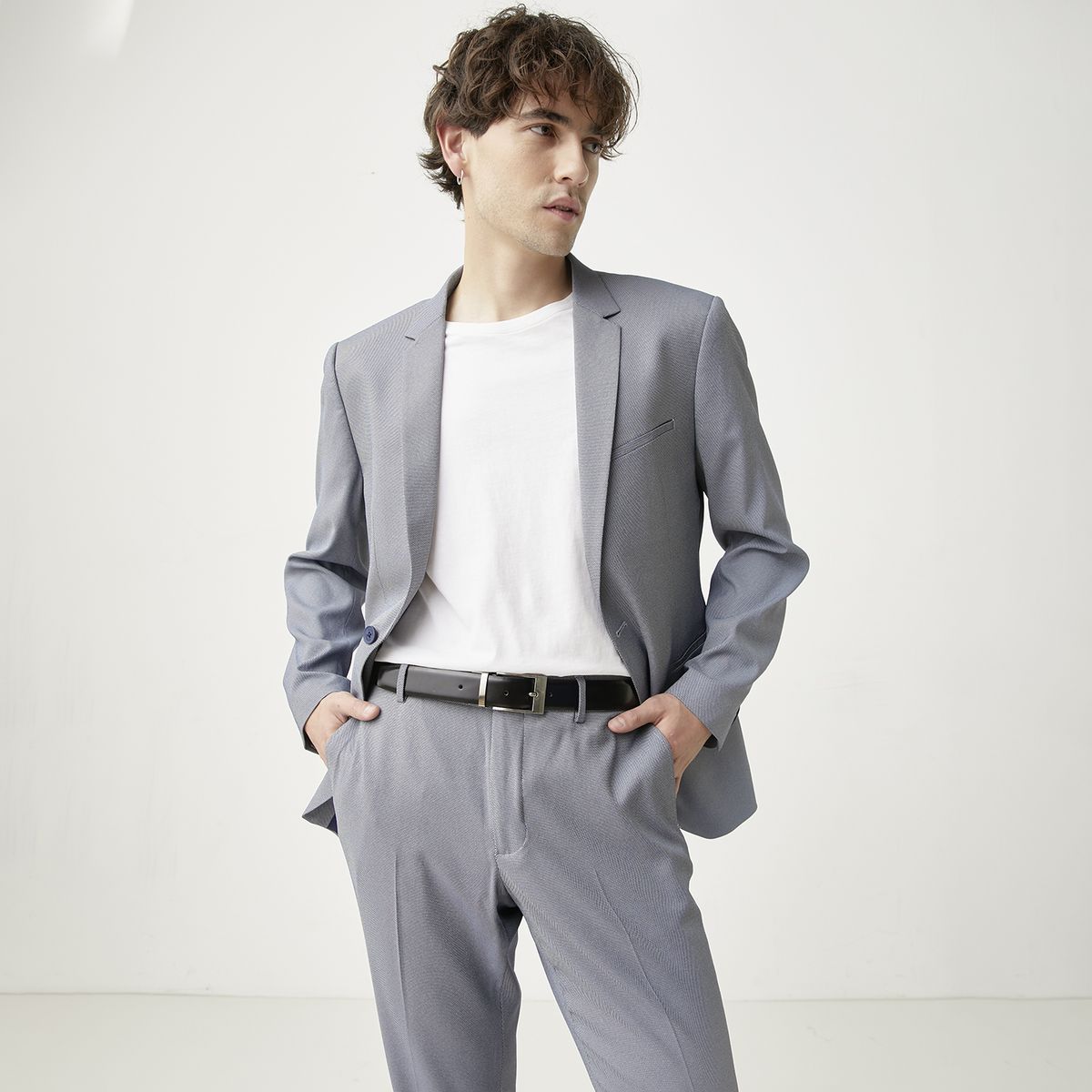 BASEMENT - Traje Completo Suit Text Hombre Basement