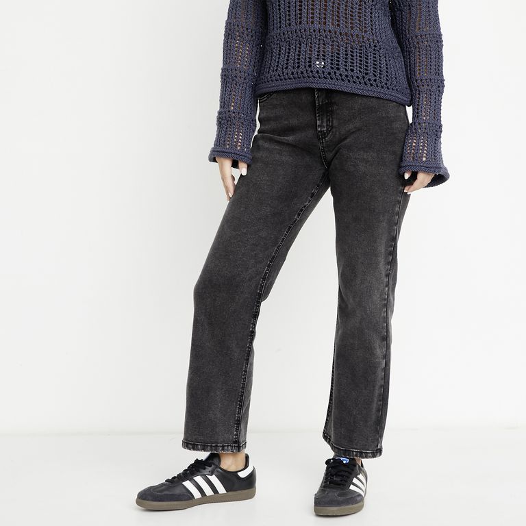 Jeans Cropped Flare Mujer