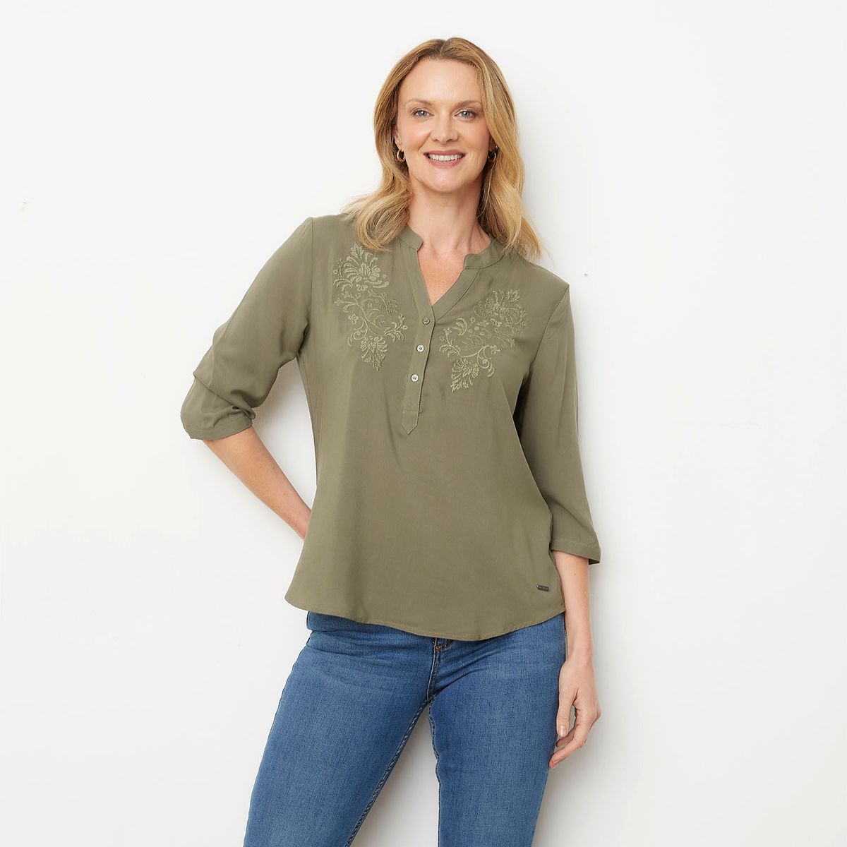 NEWPORT - Blusa Manga Larga Mujer Newport