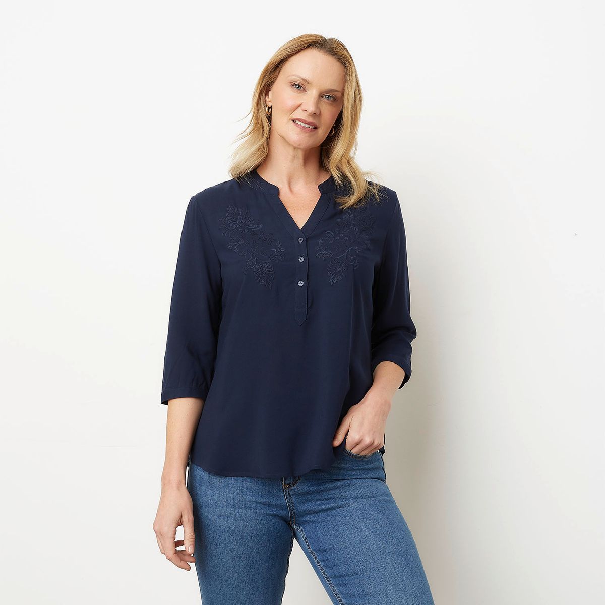 NEWPORT - Blusa Manga Larga Mujer Newport