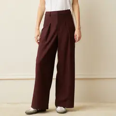 BASEMENT - Pantalón Recto Tiro Medio Mujer