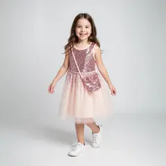 YAMP - Vestido Con Cartera Niña