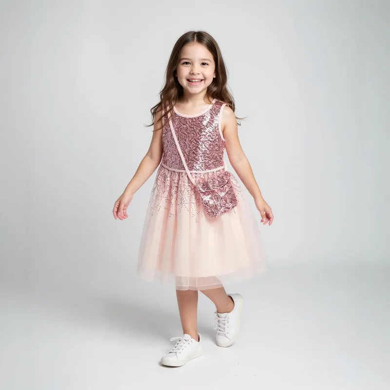 YAMP - Vestido Con Cartera Niña Yamp