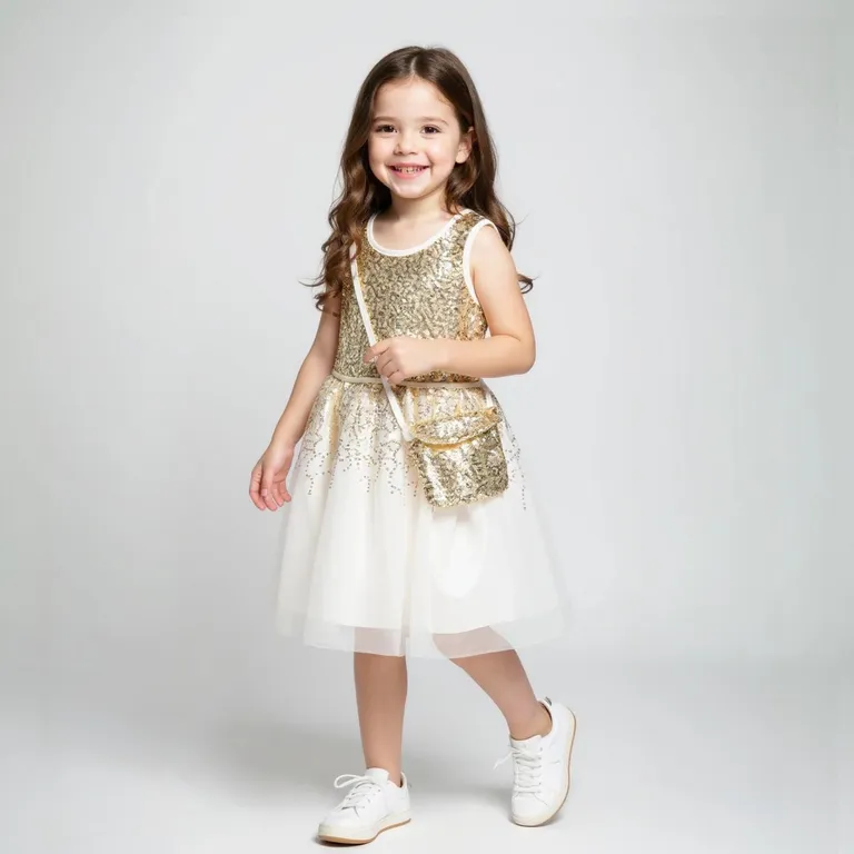 Vestido Con Cartera Niña