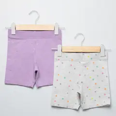 YAMP - Pack de 2 Calzas Niña Algodón