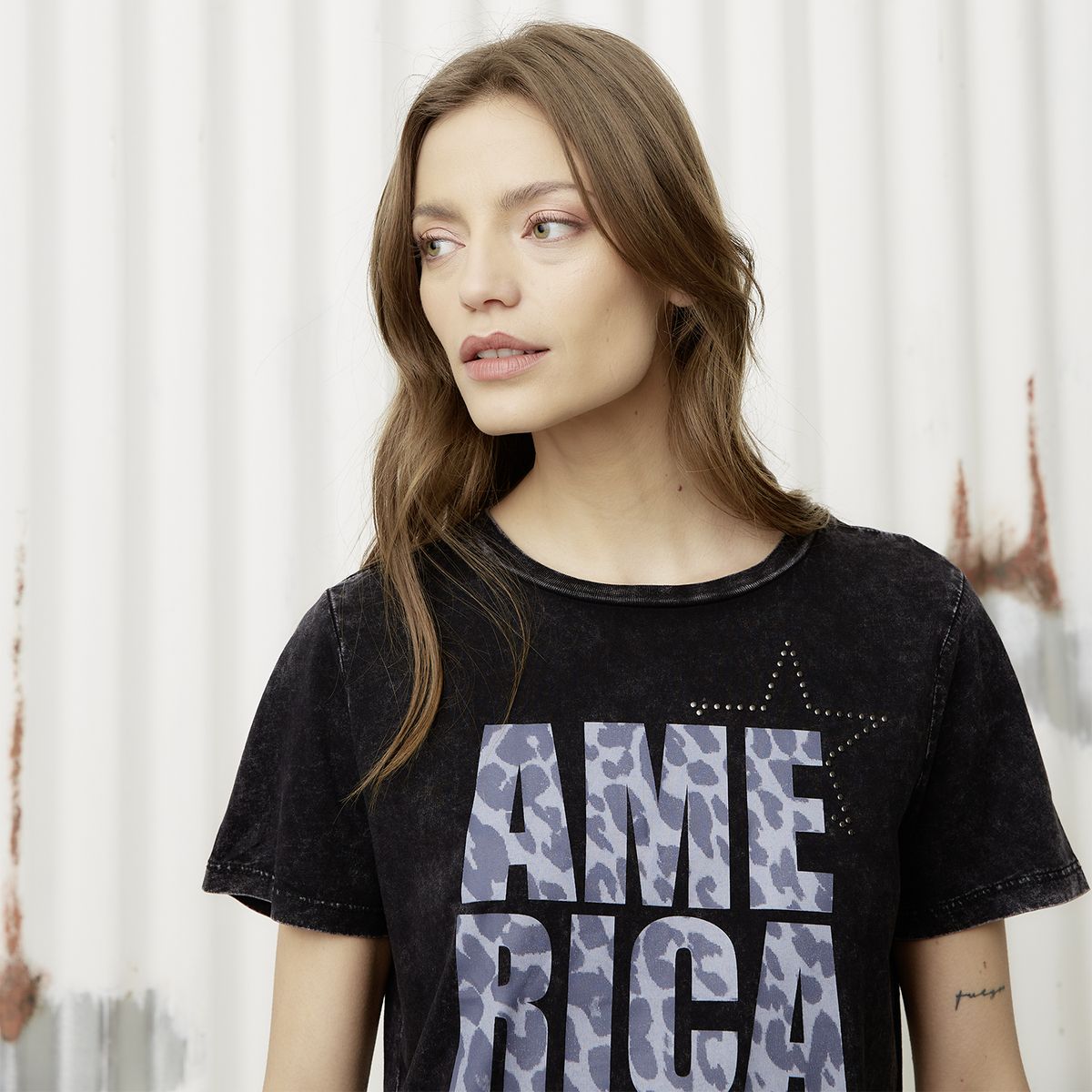 AMERICANINO - Polera Manga Corta Mujer Americanino