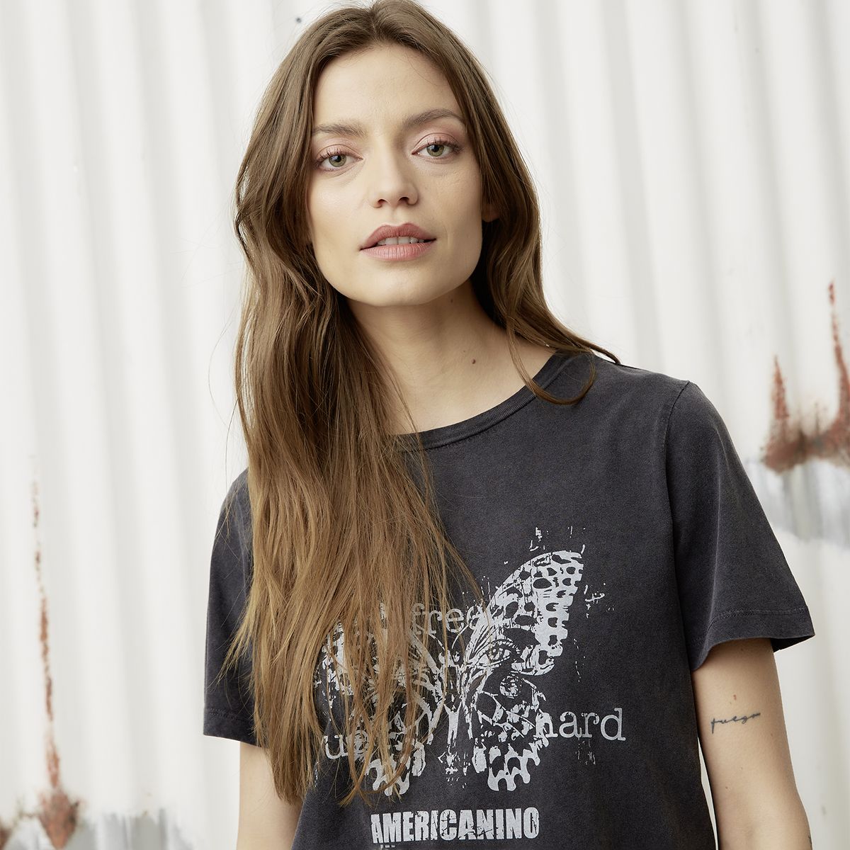 AMERICANINO - Polera Manga Corta Mujer Americanino