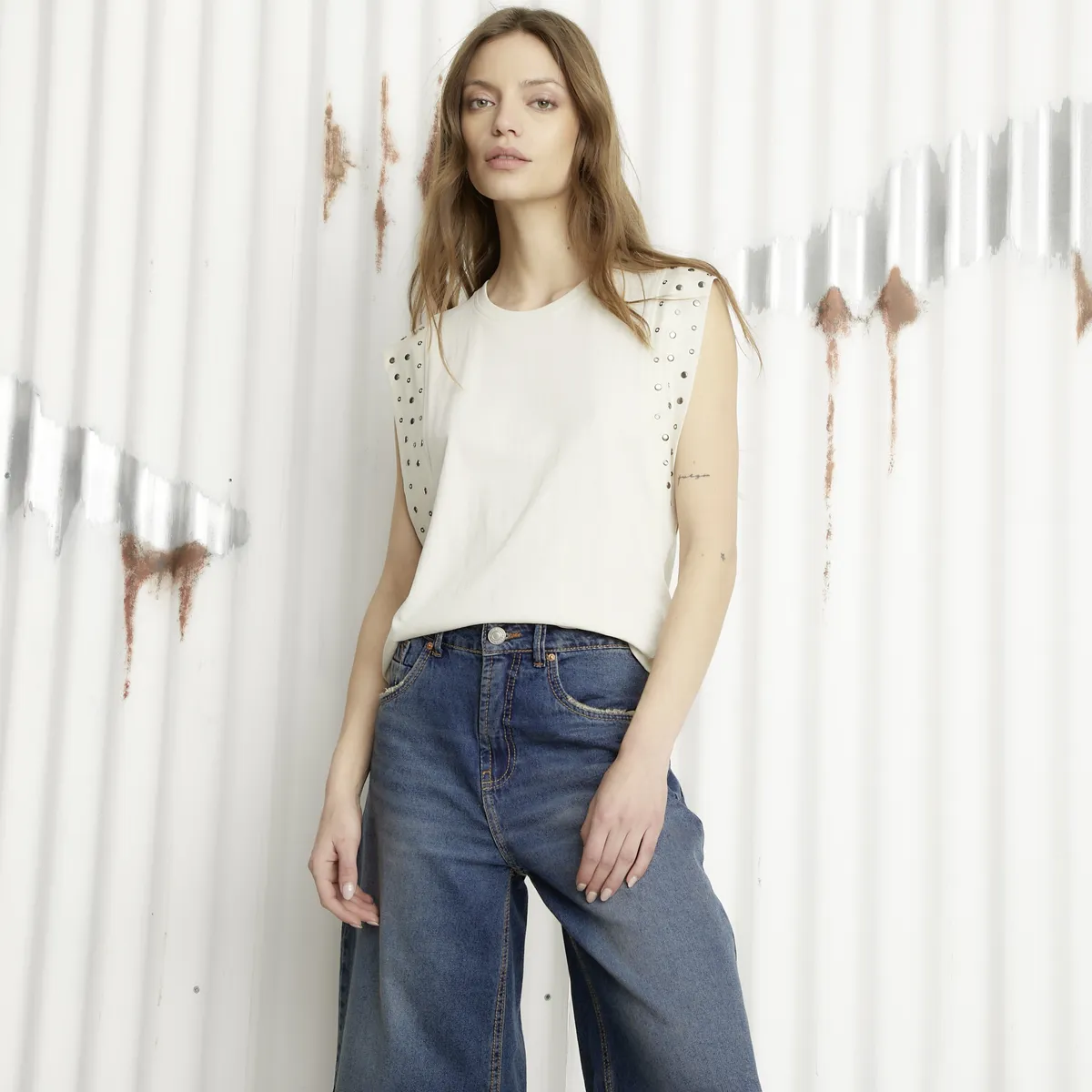 AMERICANINO - Polera Manga Corta Algodón Mujer Americanino