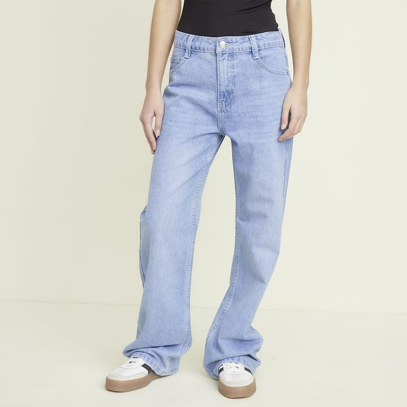 SYBILLA - Jeans Baggy Tiro Bajo Mujer Sybilla
