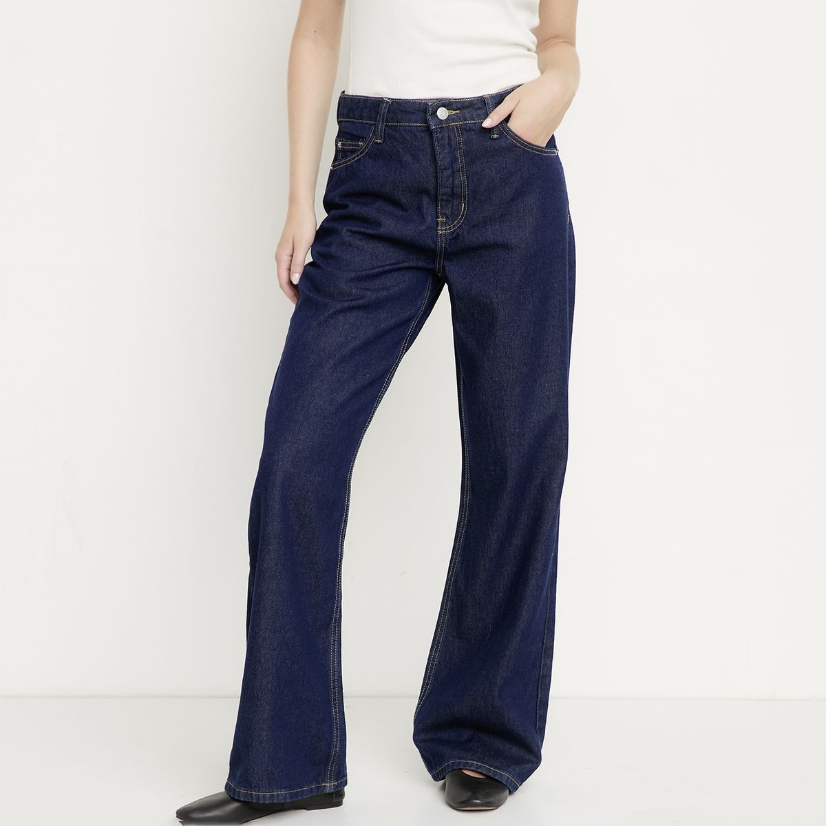 SYBILLA - Jeans Baggy Tiro Bajo Mujer Sybilla