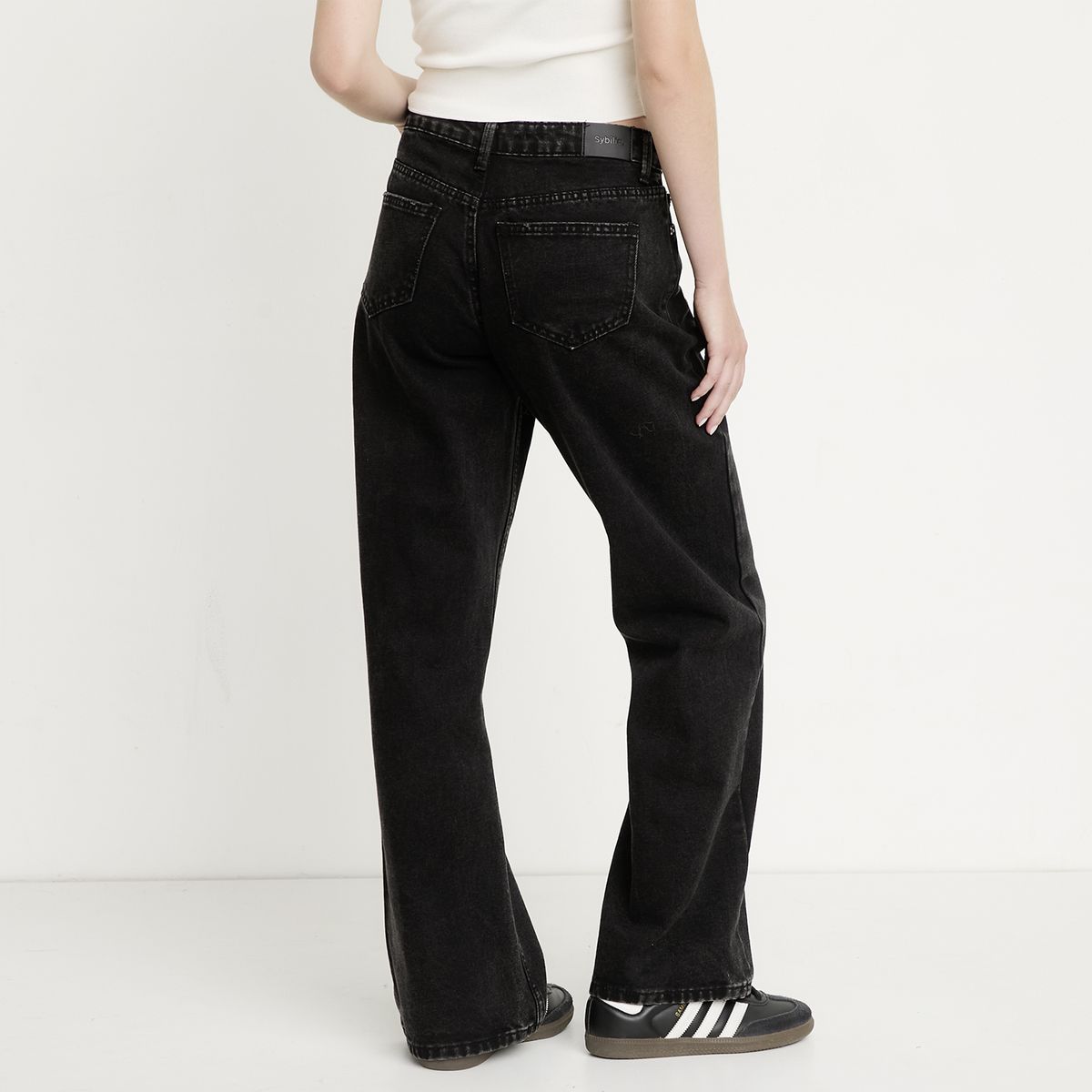 SYBILLA - Jeans Baggy Tiro Bajo Mujer Sybilla