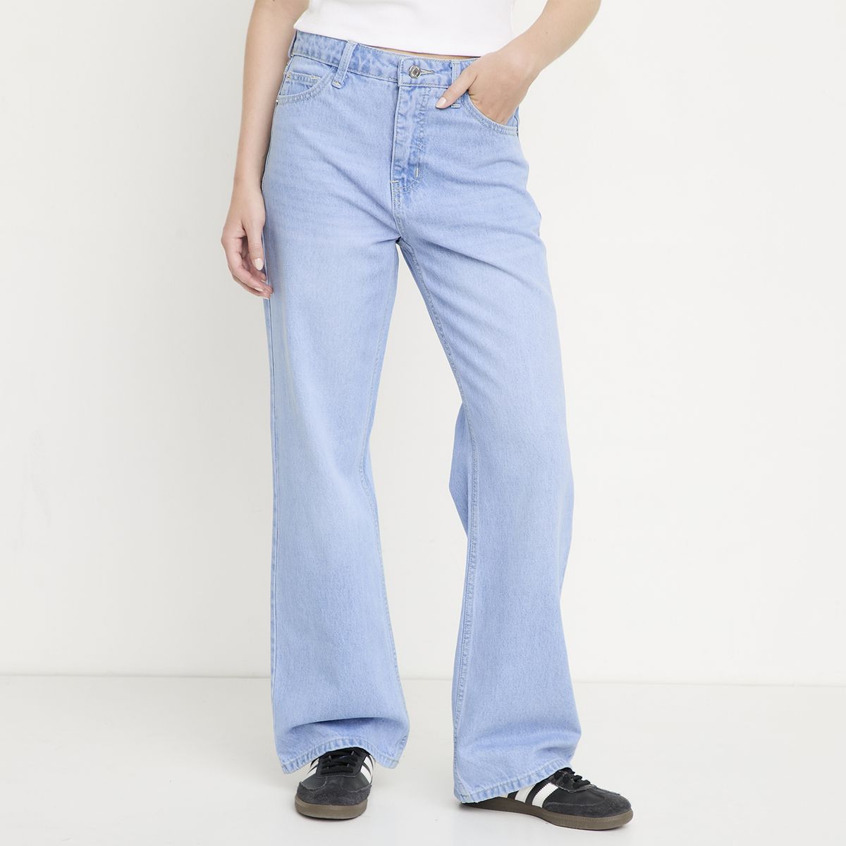 SYBILLA - Jeans Baggy Tiro Bajo Mujer Sybilla