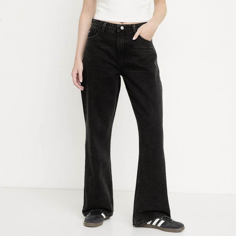 Jeans Baggy Tiro Bajo Mujer