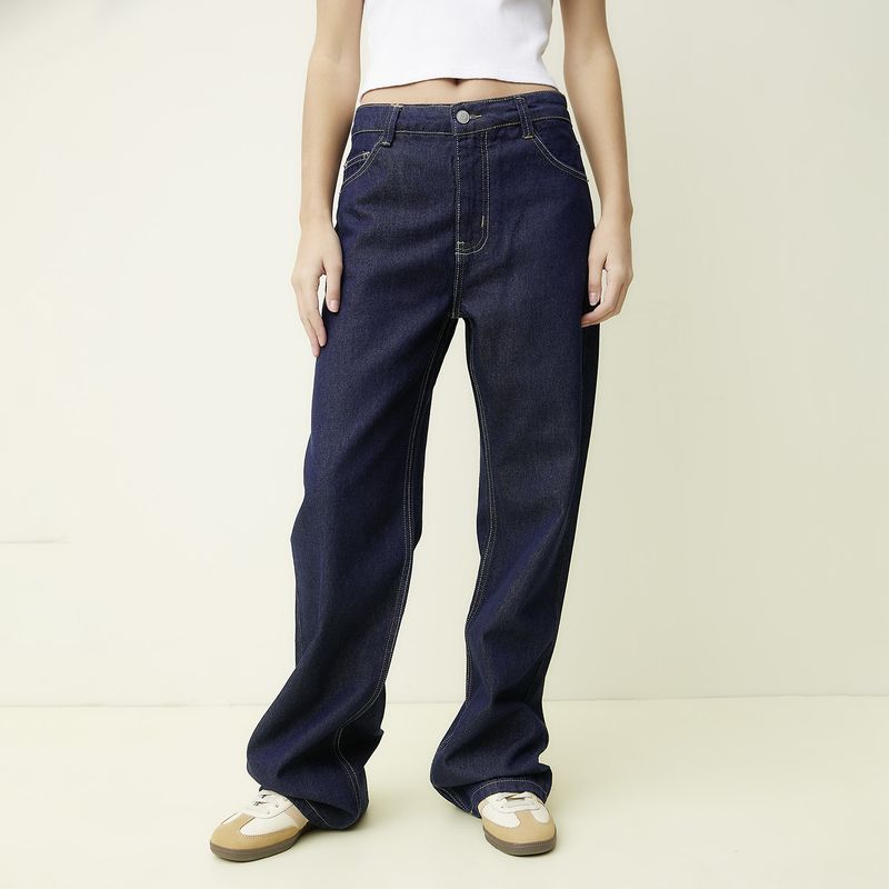 SYBILLA - Jeans Baggy Tiro Bajo Mujer Sybilla