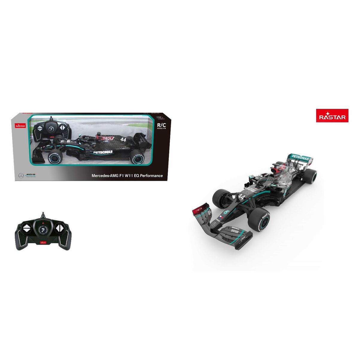 RASTAR - Auto A Control Remoto F1  Mercedes- Amg Escala 1:18 Rastar