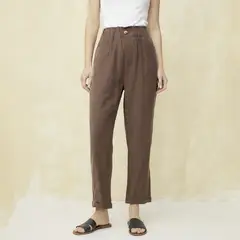 UNIVERSITY CLUB - Pantalón Carrot Tiro Medio Mujer