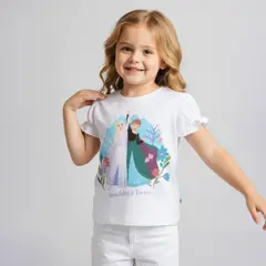 FROZEN - Polera Algodón Niña