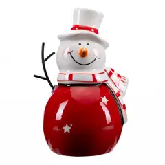 MICA - Muñeco De Nieve Cerámica 13Cm