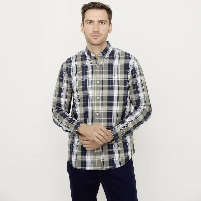 UNIVERSITY CLUB - CAMISA SPORT M CLC BOXCHK NAVY S