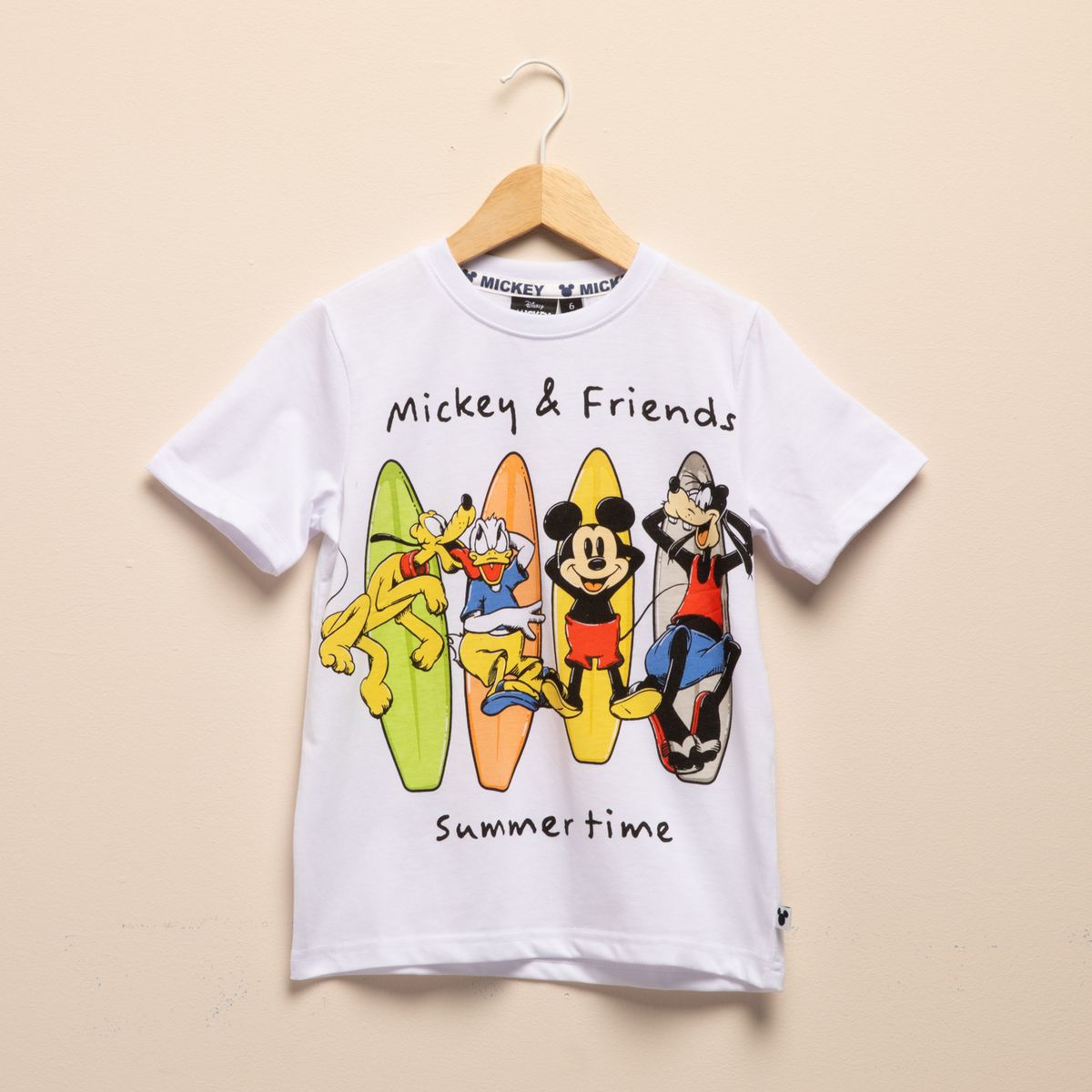 STD CHARACTERS - Polera Algodón Niño Mickey Mouse