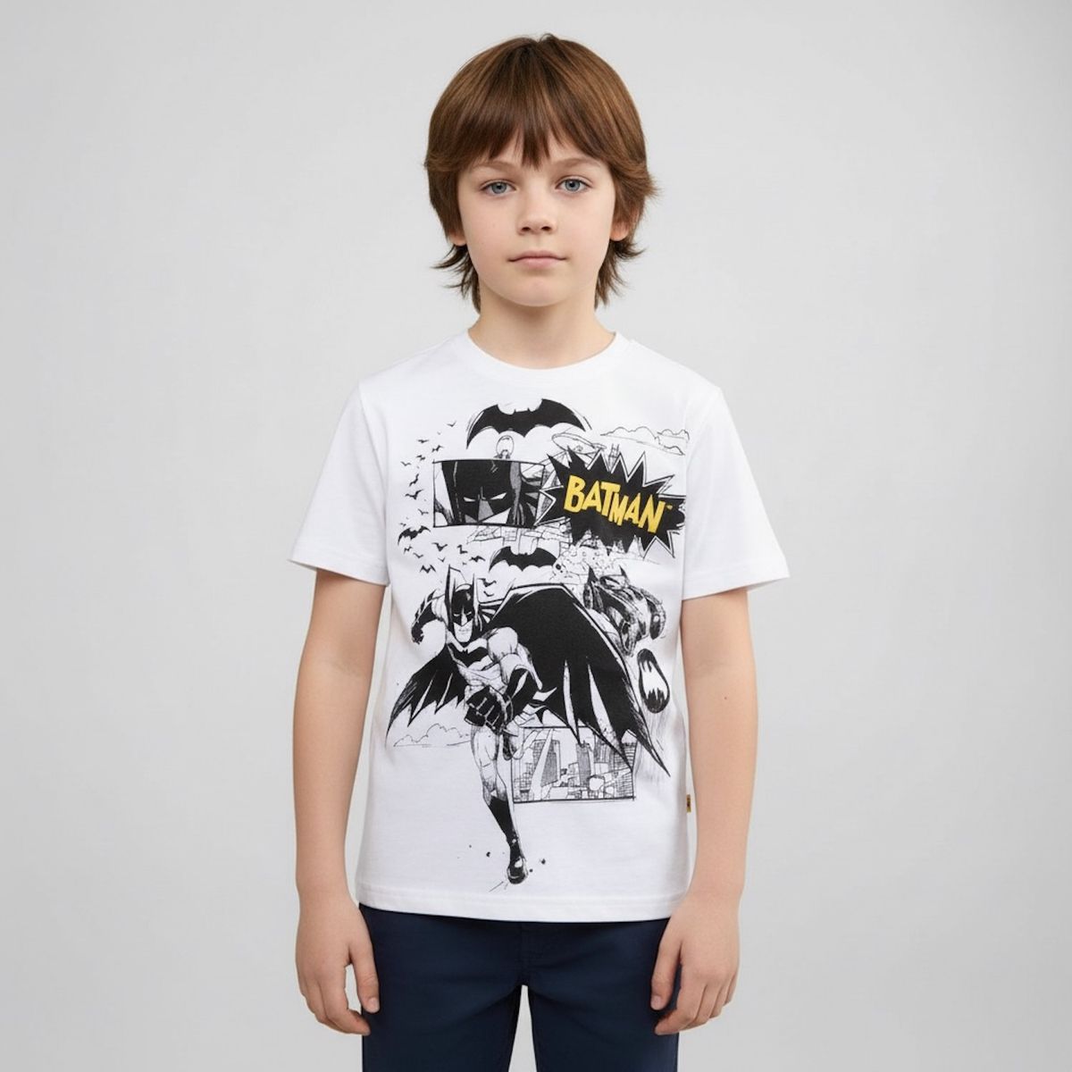 DC ORIGINALS - Polera Algodón Niño Batman