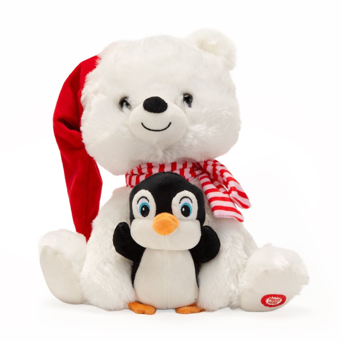 MICA - Adorno Oso Blanco Musical Navidad 29 Cm Mica