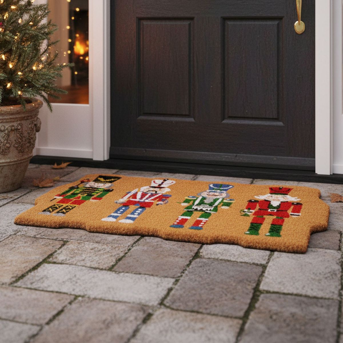 MICA - Tapete Limpia Pies Cascanueces Navidad 40X70 Cm Mica