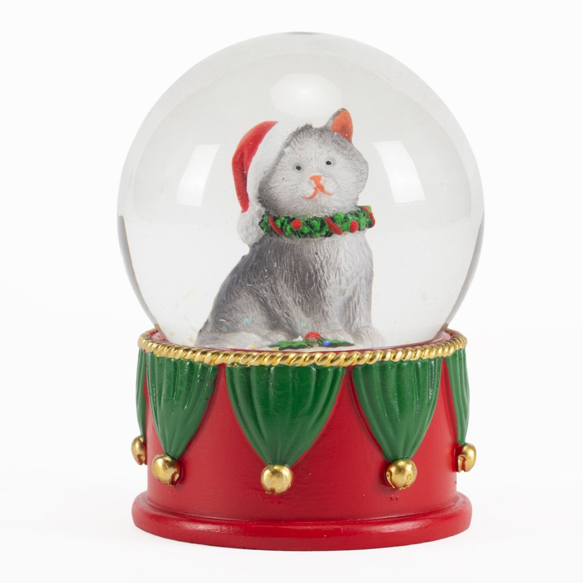 MICA - Esfera Bola De Nieve Navidad Gato 8 Cm Mica