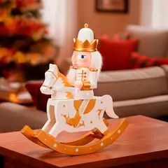 MICA - Cascanuez Caballo 28 cm Adorno Navidad Decoración
