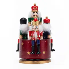 MICA - Set 4 Cascanueces Rojo 12Cm