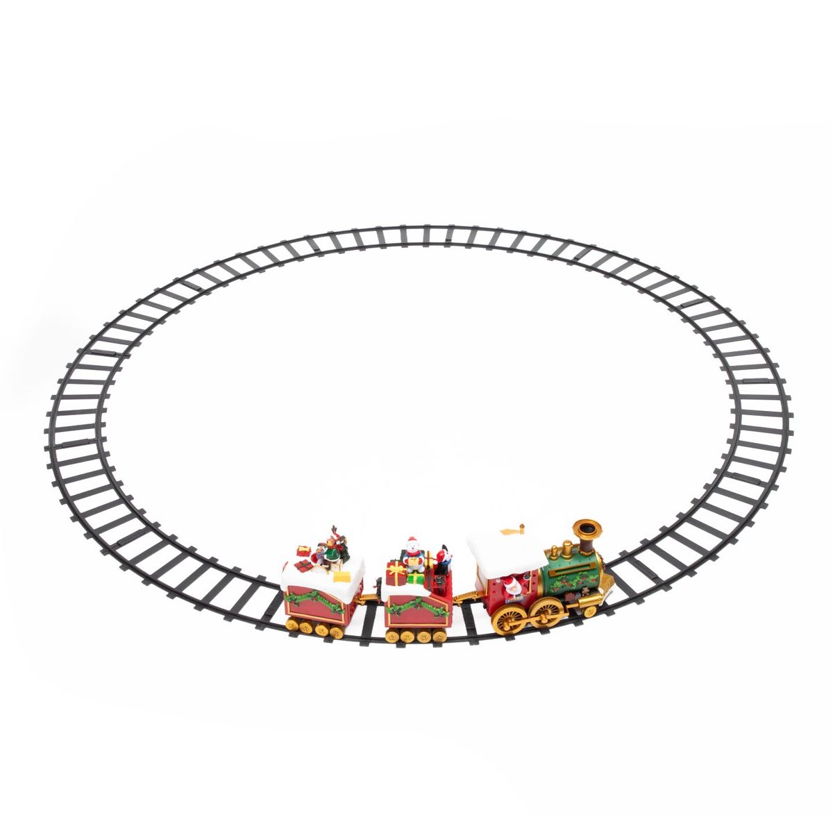MICA - Tren Eléctrico Con Pista Adorno Árbol Navidad 136 Cm Mica