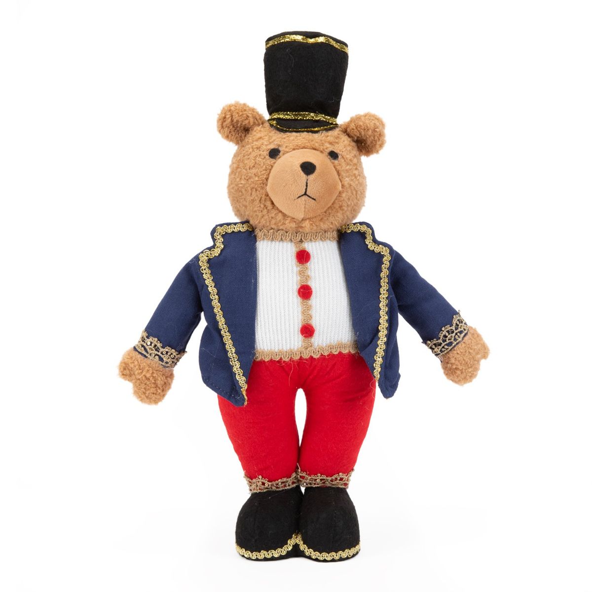 MICA - Adorno Muñeco Oso Ropa Roja 17X37 Cm Mica