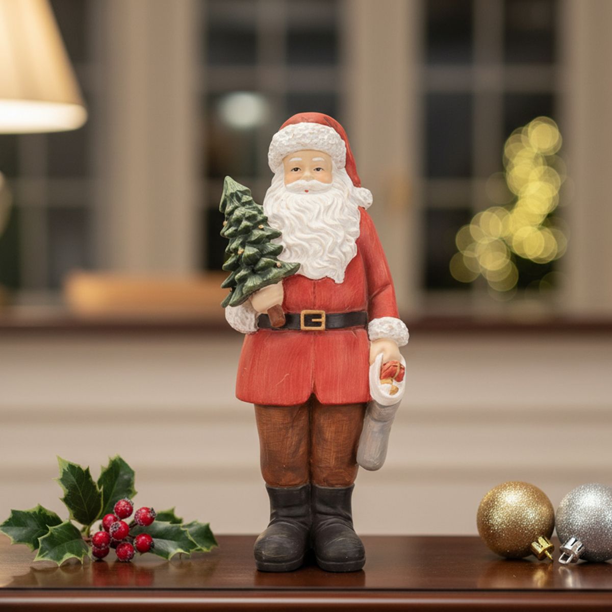 MICA - Adorno Viejo Pascuero Santa Navidad 40X17X13 Cm Mica