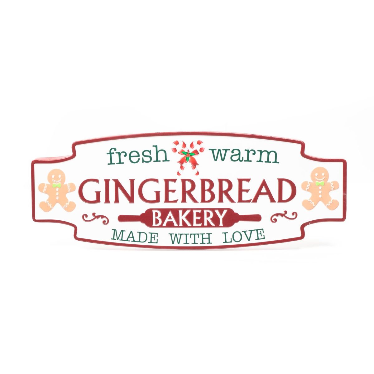 MICA - Adorno Letrero Cartel Galleta Jengibre 80X30 Cm Mica