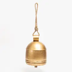 MICA - Adorno Colgante Campana Gold Navidad 33X23 Cm