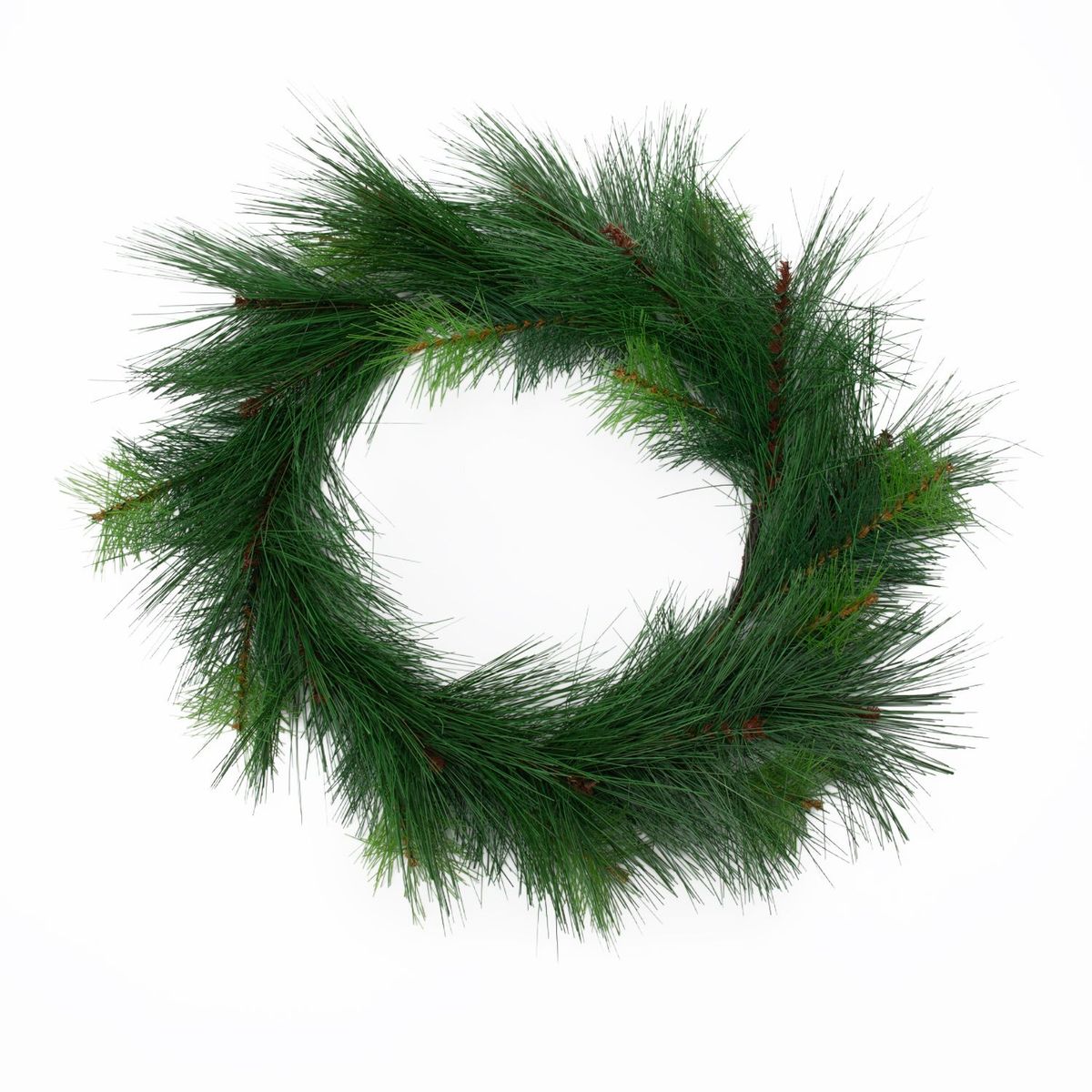 MICA - Adorno Corona Needle 55Cm Navidad Mica