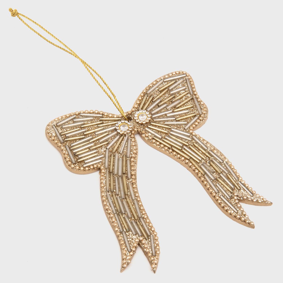 MICA - Adorno Colgante Árbol Navidad Moño 6X8 Cm Mica