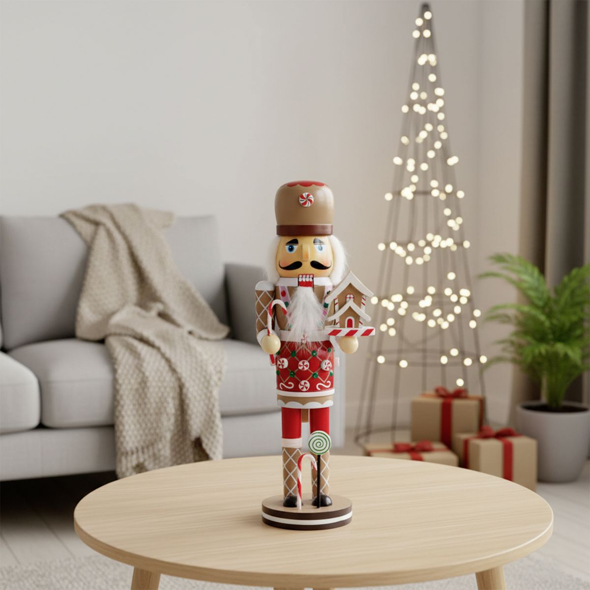 MICA - Cascanuez Adorno Navidad Candy 30 Cm Mica