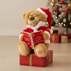 MICA - Adorno Muñeco Oso Musical Navidad 29 Cm